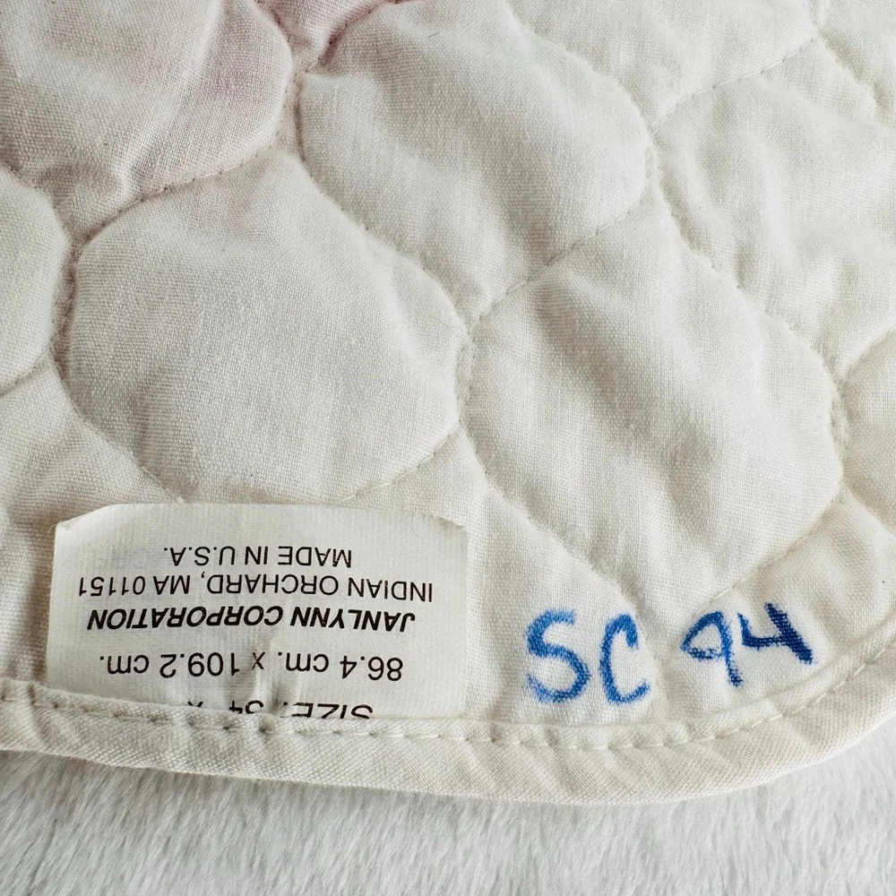 Handmade Cross Stitched Baby Blanket Throw Rainbow ABC Vintage 1994 Nursery
